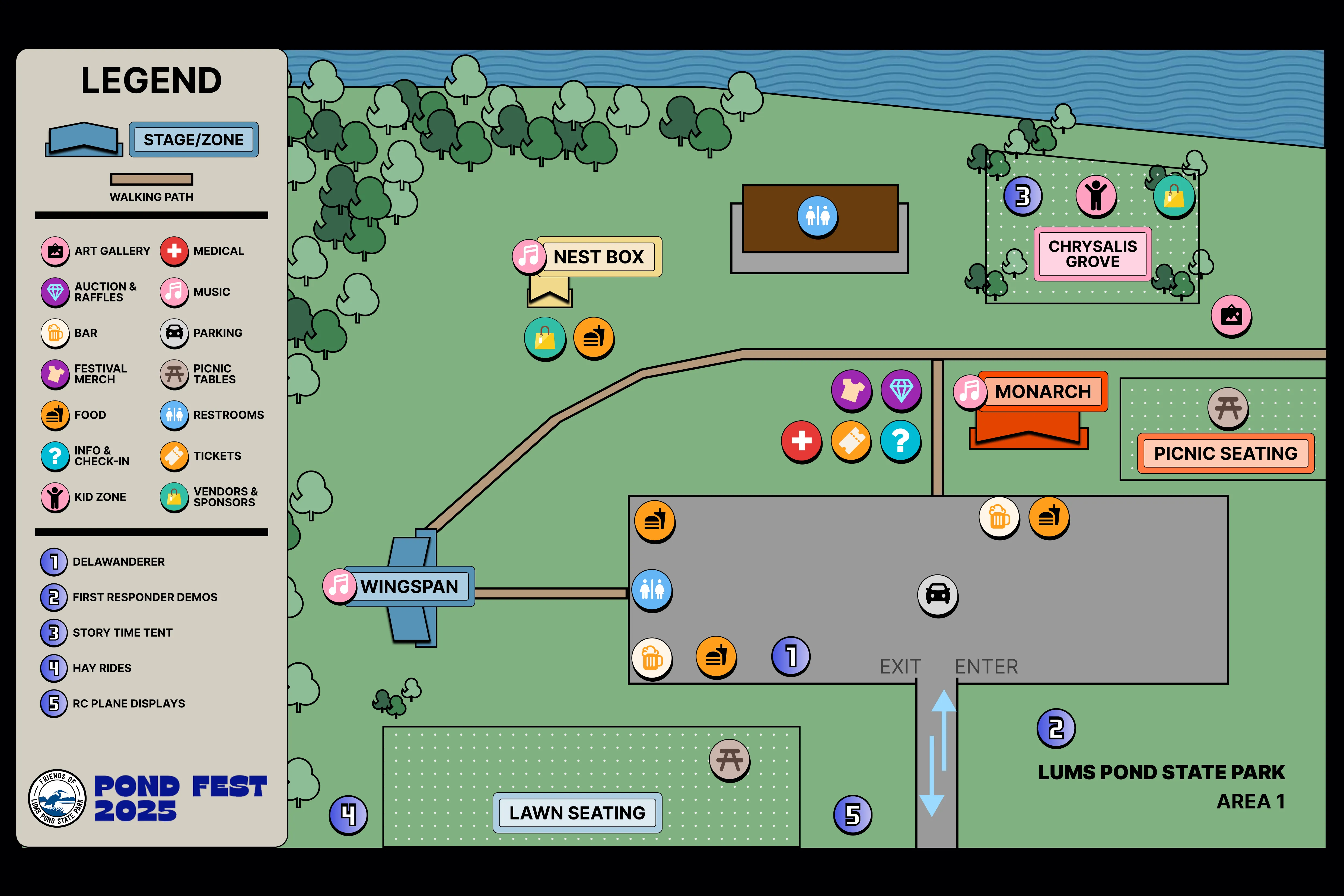pond fest event map